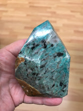 Load image into Gallery viewer, AMAZONITE WITH TOURMALINE FREEFORM
