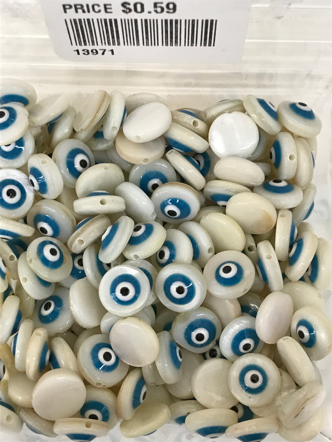 FRESHWATER SHELL EVIL EYE