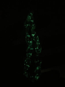 GLOW IN THE DARK TWIST BEAD 16X6MM