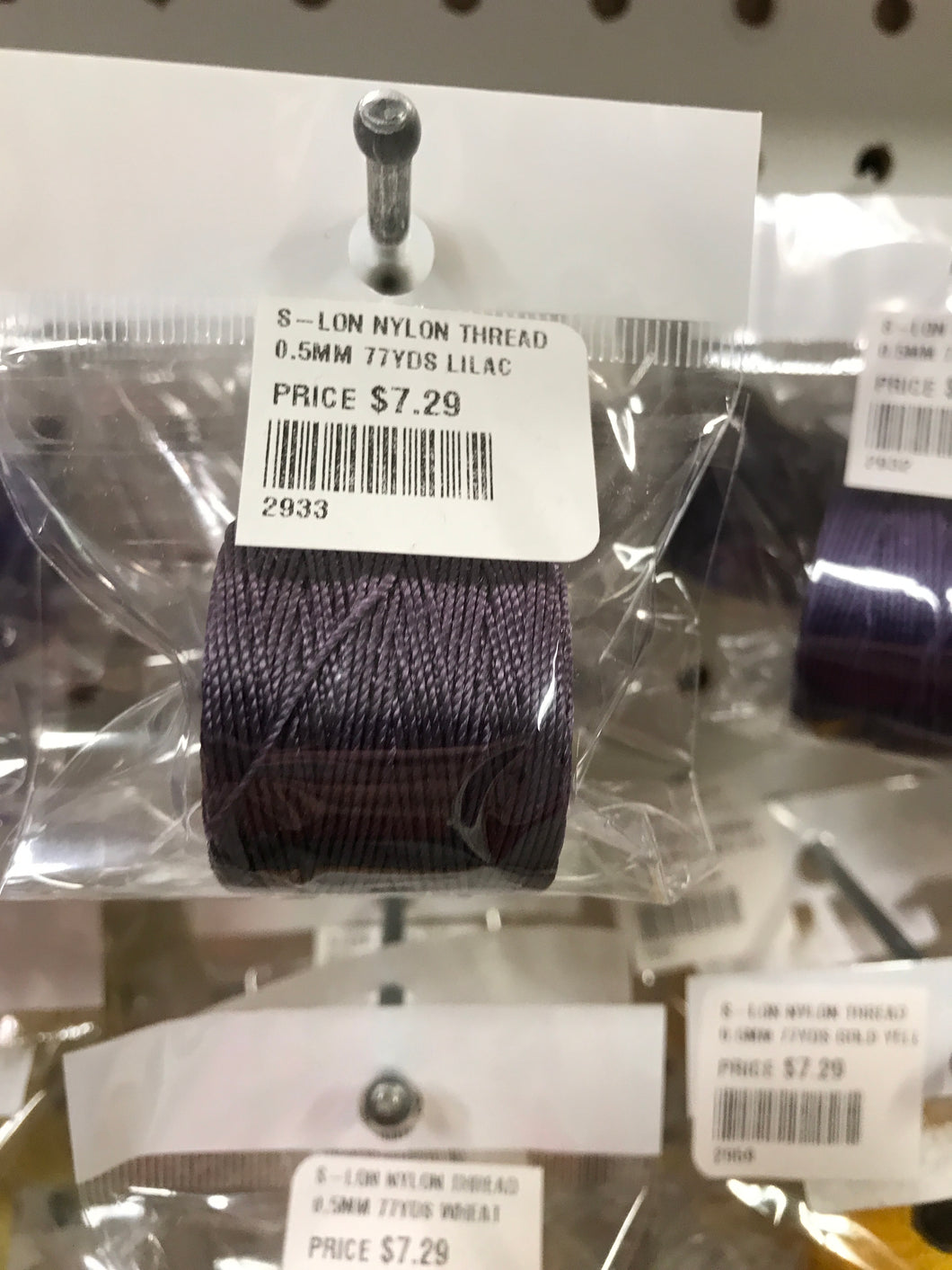 S-LON NYLON THREAD 0.5MM 77YDS LILAC