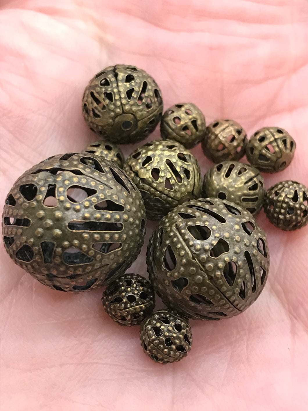 IRON FILIGREE BEADS
