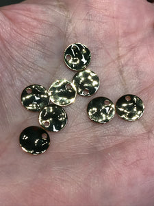 BRASS HAMMERED CHARMS