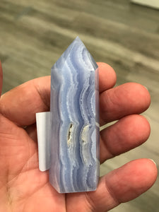 BLUE LACE AGATE POINT