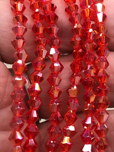 GLASS BICONE 4MM
