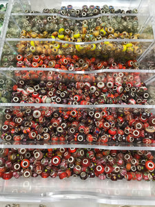 GLASS LARGE HOLE BEAD