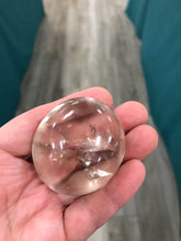 Load image into Gallery viewer, OPTIC SMOKY QUARTZ GALLET/PALM STONE
