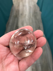 OPTIC SMOKY QUARTZ GALLET/PALM STONE