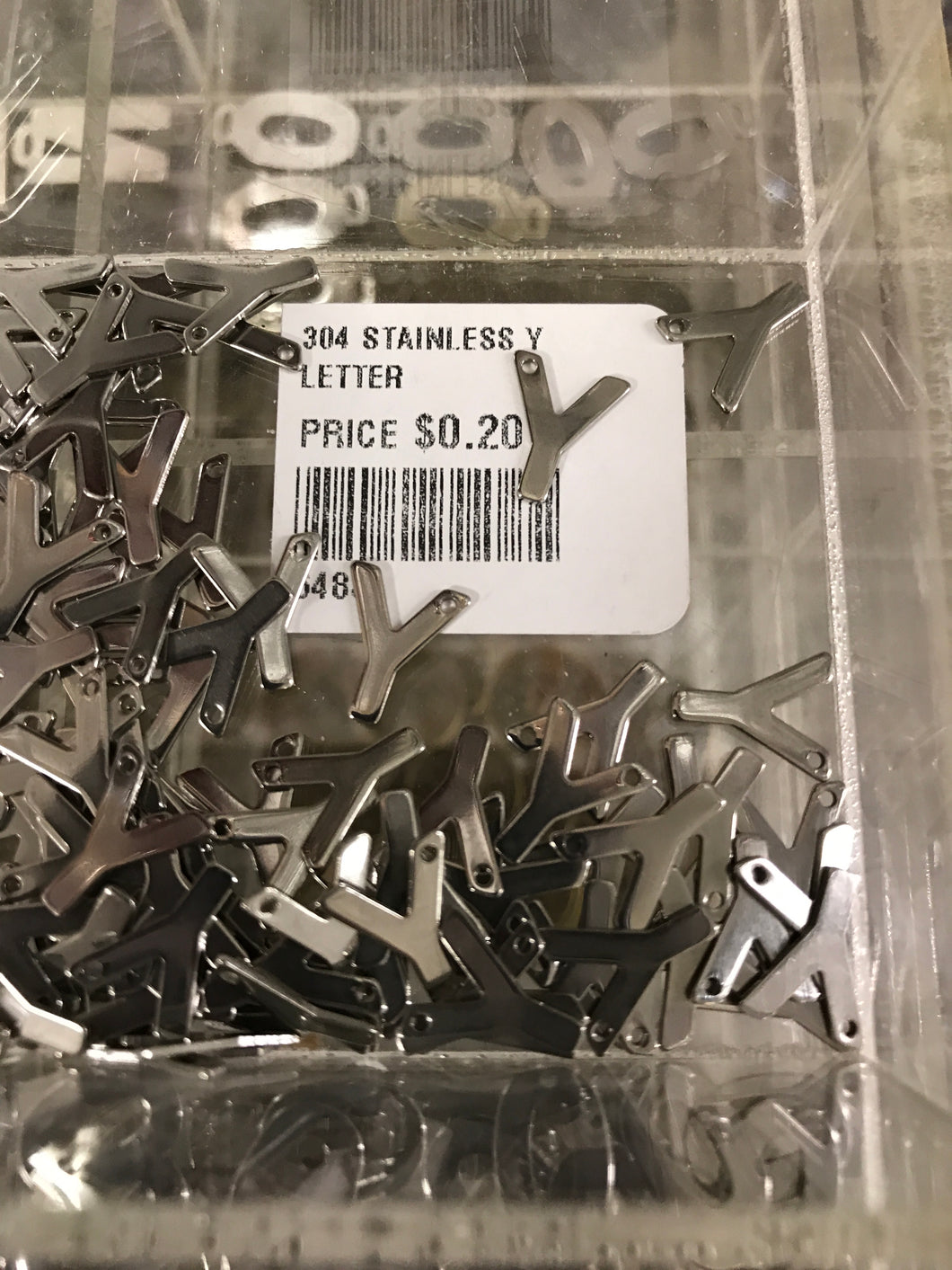 304 STAINLESS LETTER 'Y'