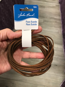 FAUX SUEDE BROWN