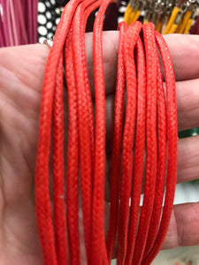 IMITATION LEATHER CORD NECKLACE