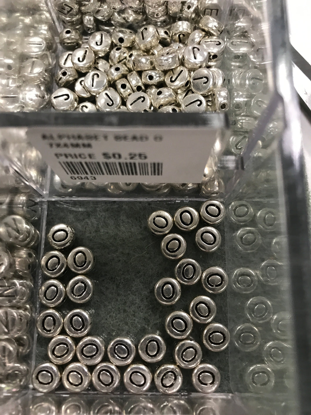 ALPHABET BEAD 'O'