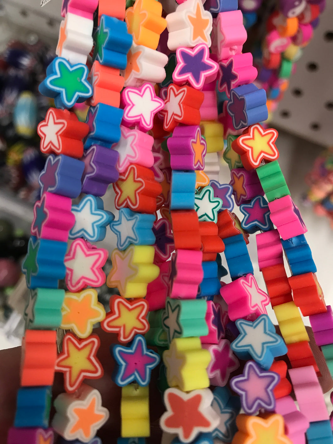 CLAY BEADS STAR 8.5-10.5X4.5MM