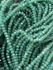 ELECTROPLATED GLASS FACETED 3X2MM