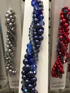 TWISTED CRYSTAL FORGET-ME-KNOT
