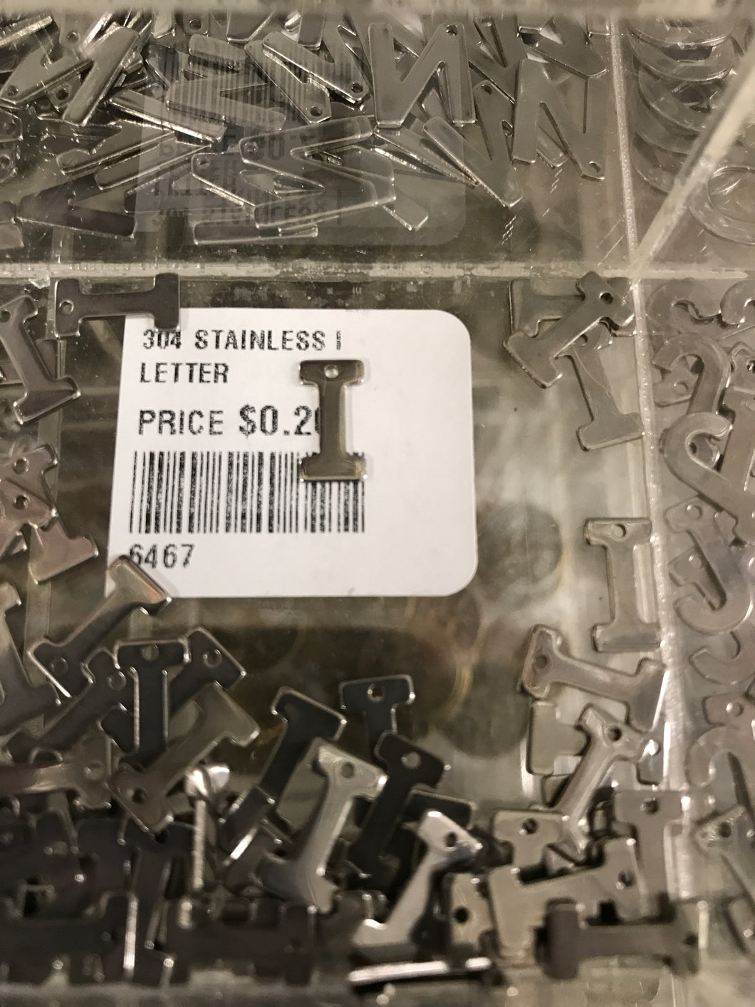 304 STAINLESS LETTER 'I'