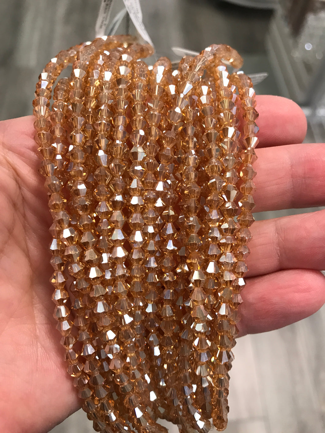 ELECTROPLATED GLASS BICONE