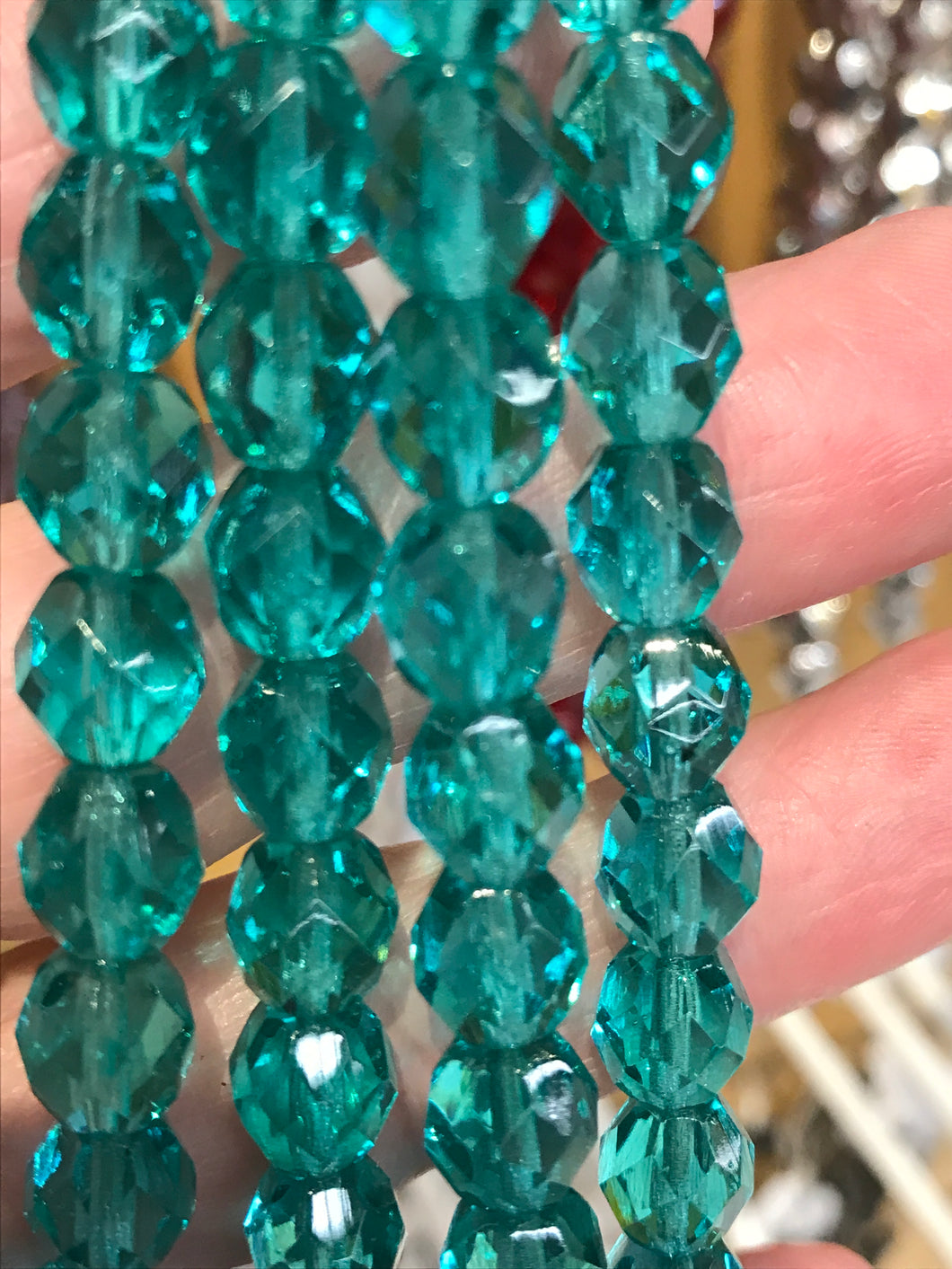 CZECH FIRE POLISHED CRYSTAL 8MM