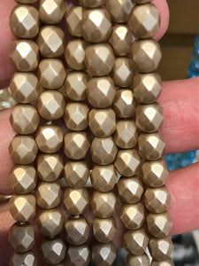 CZECH FIRE POLISHED CRYSTAL 6MM