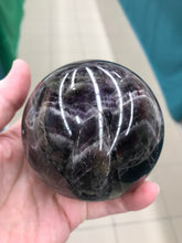 Load image into Gallery viewer, AMETHYST CHEVRON SPHERE
