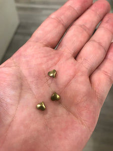 UNPLATED BRASS HEART