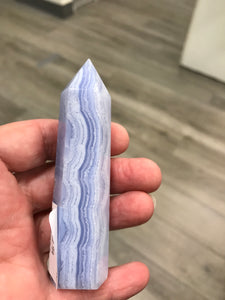 BLUE LACE AGATE POINT