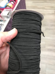 ELASTIC 1/8" BLACK