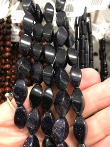 BLUE GOLDSTONE OVAL