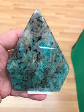 Load image into Gallery viewer, AMAZONITE WITH TOURMALINE FREEFORM
