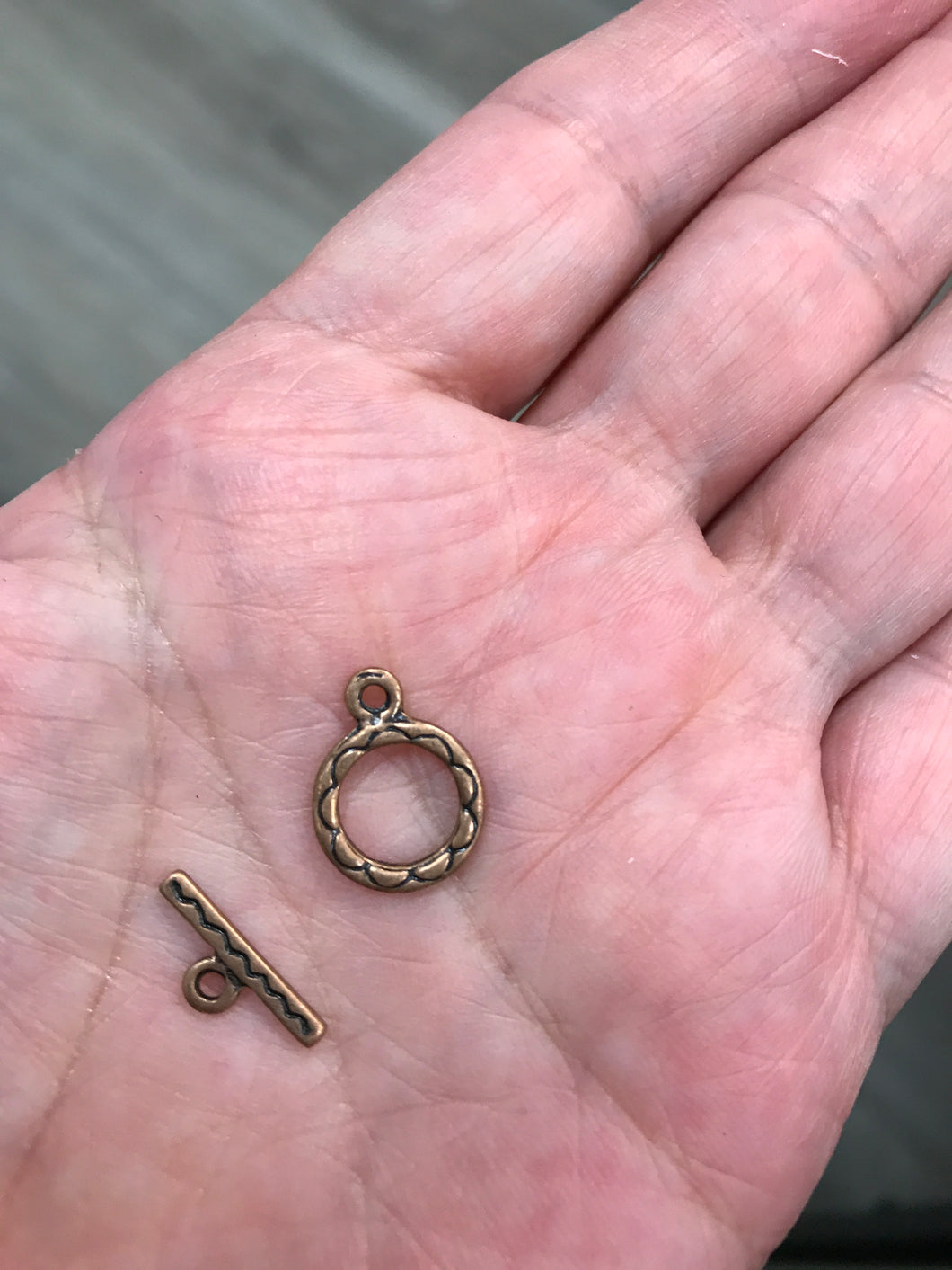 TOGGLE CLASP RED COPPER