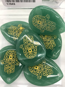 GREEN AVENTURINE PENDANT DROP