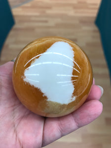 ORANGE CALCITE SPHERE