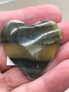BLUE ONYX HEART CABOCHON