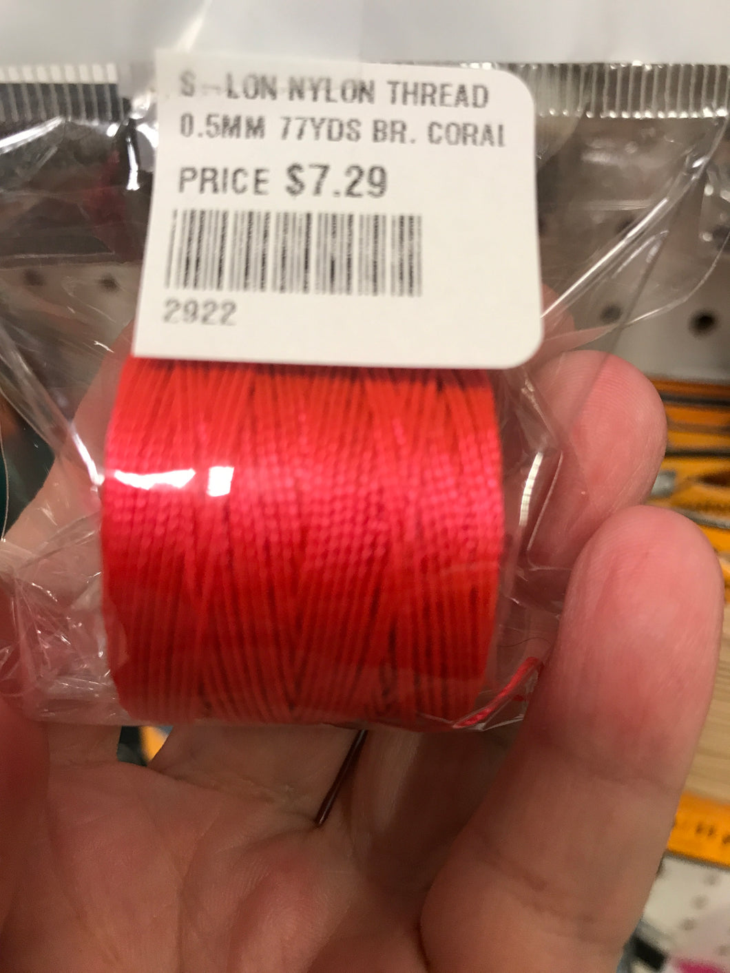 S-LON NYLON THREAD 0.5MM 77YDS BR. CORAL