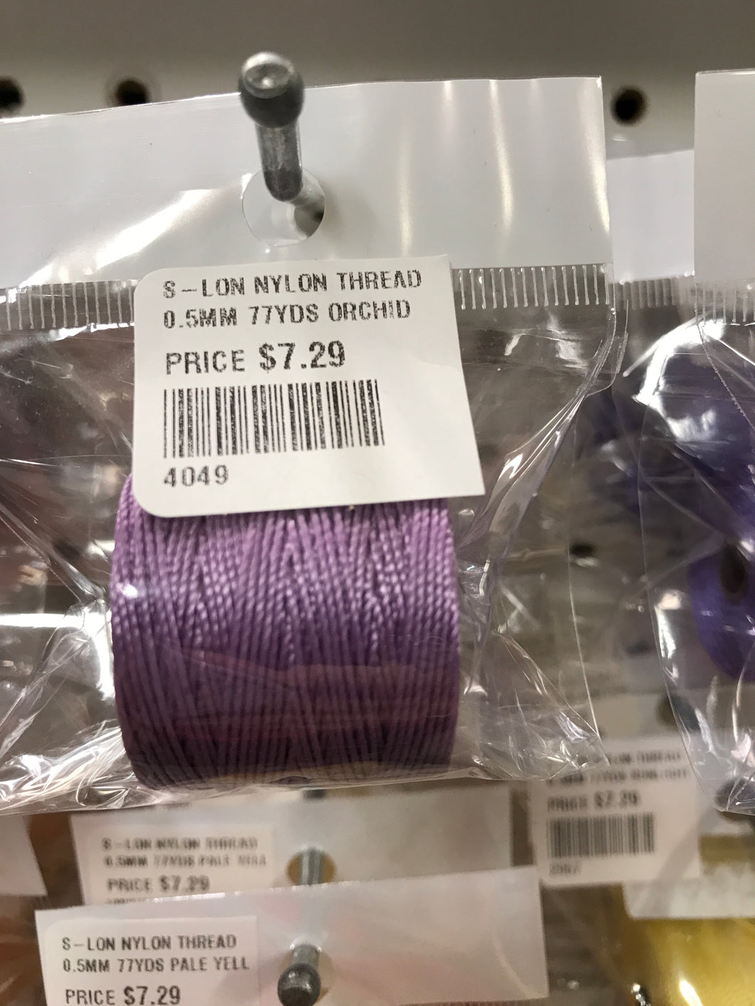 S-LON NYLON THREAD 0.5MM 77YDS ORCHID