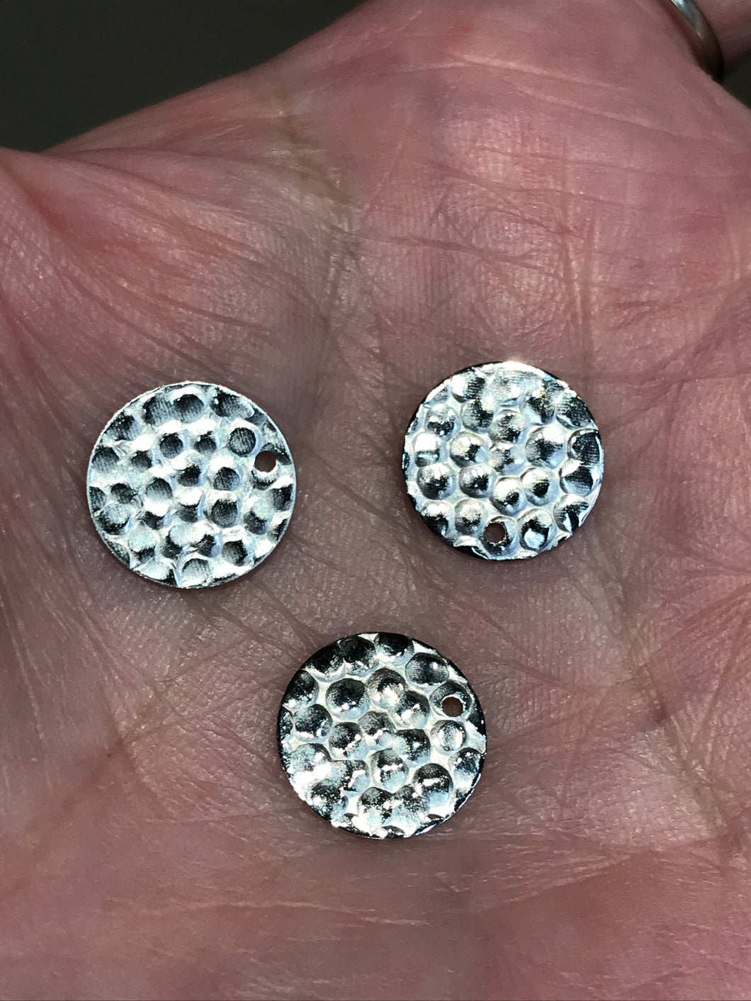 BRASS FLAT ROUND CHARMS