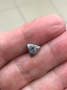 304 STAINLESS EAR STUD TRIANGLE