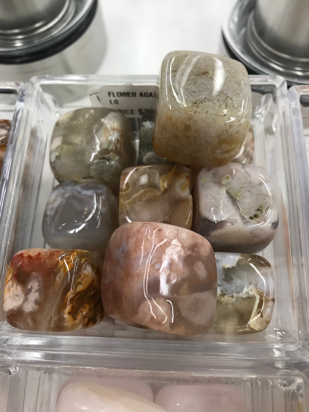 FLOWER AGATE TUMBLED