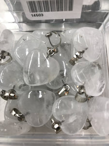 QUARTZ PENDANT HEART