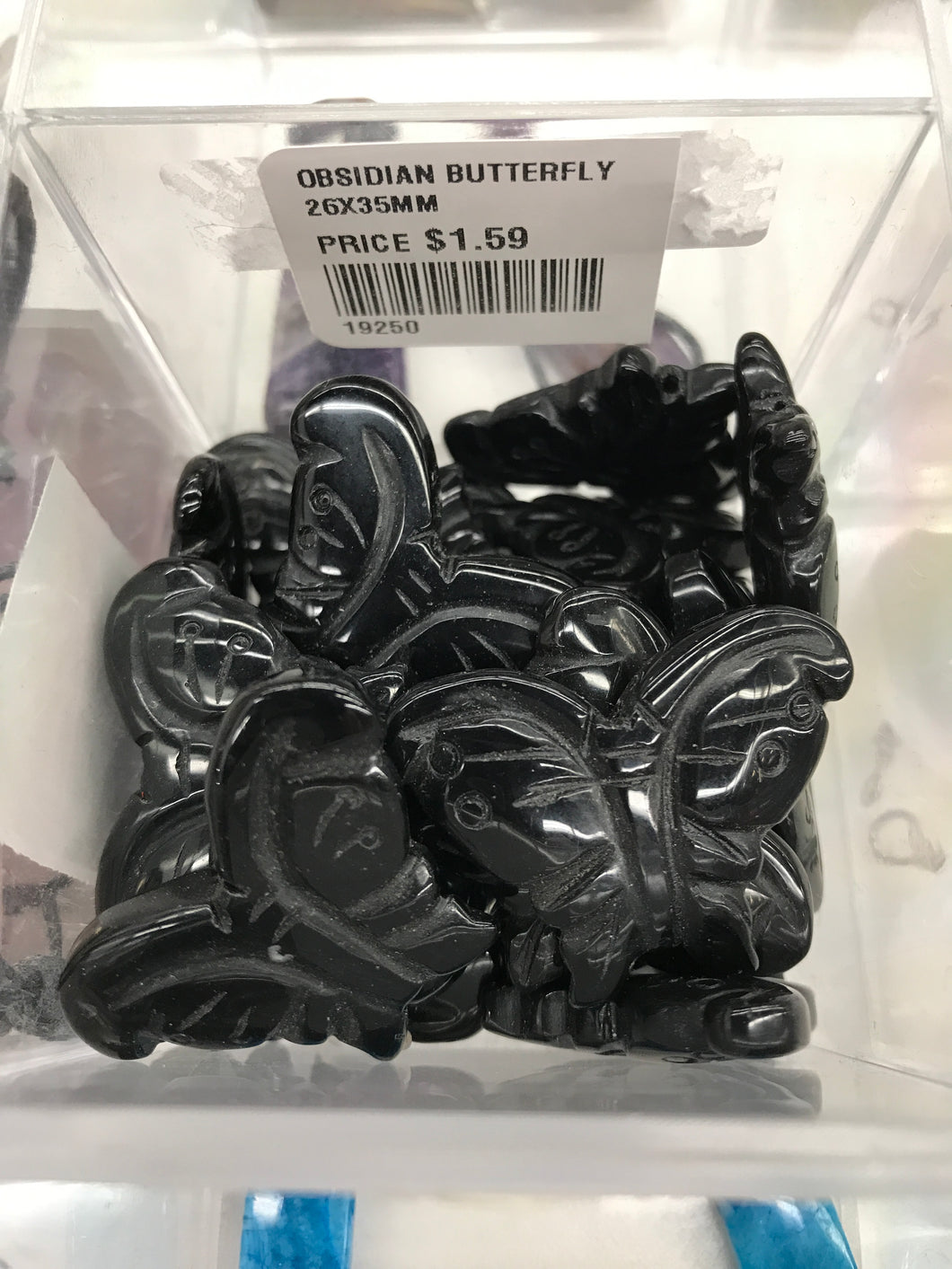 OBSIDIAN BUTTERFLY 26X35MM