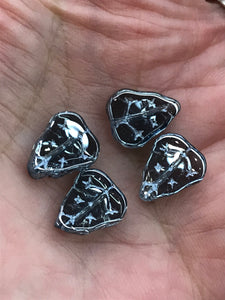 GLASS RAINBOW AB LEAF BEAD