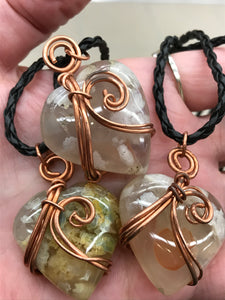 FLOWER AGATE NECKLACE