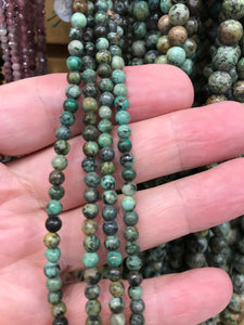 African Turquoise Round Beads