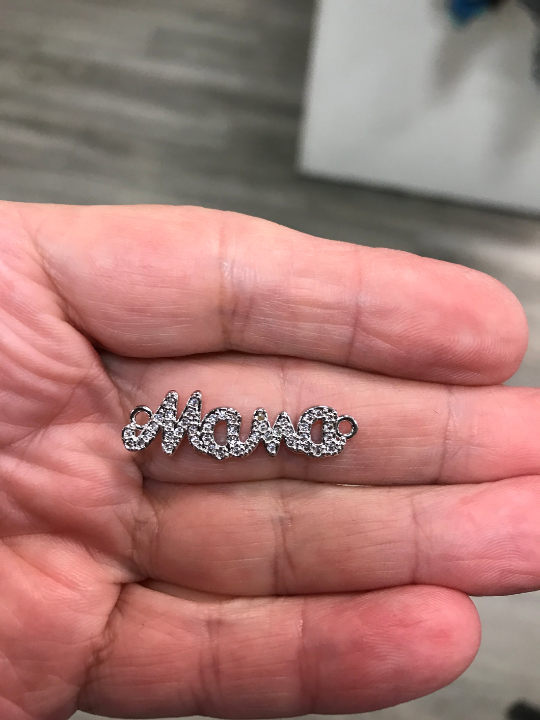 MICRO PAVE 'MAMA' LINK