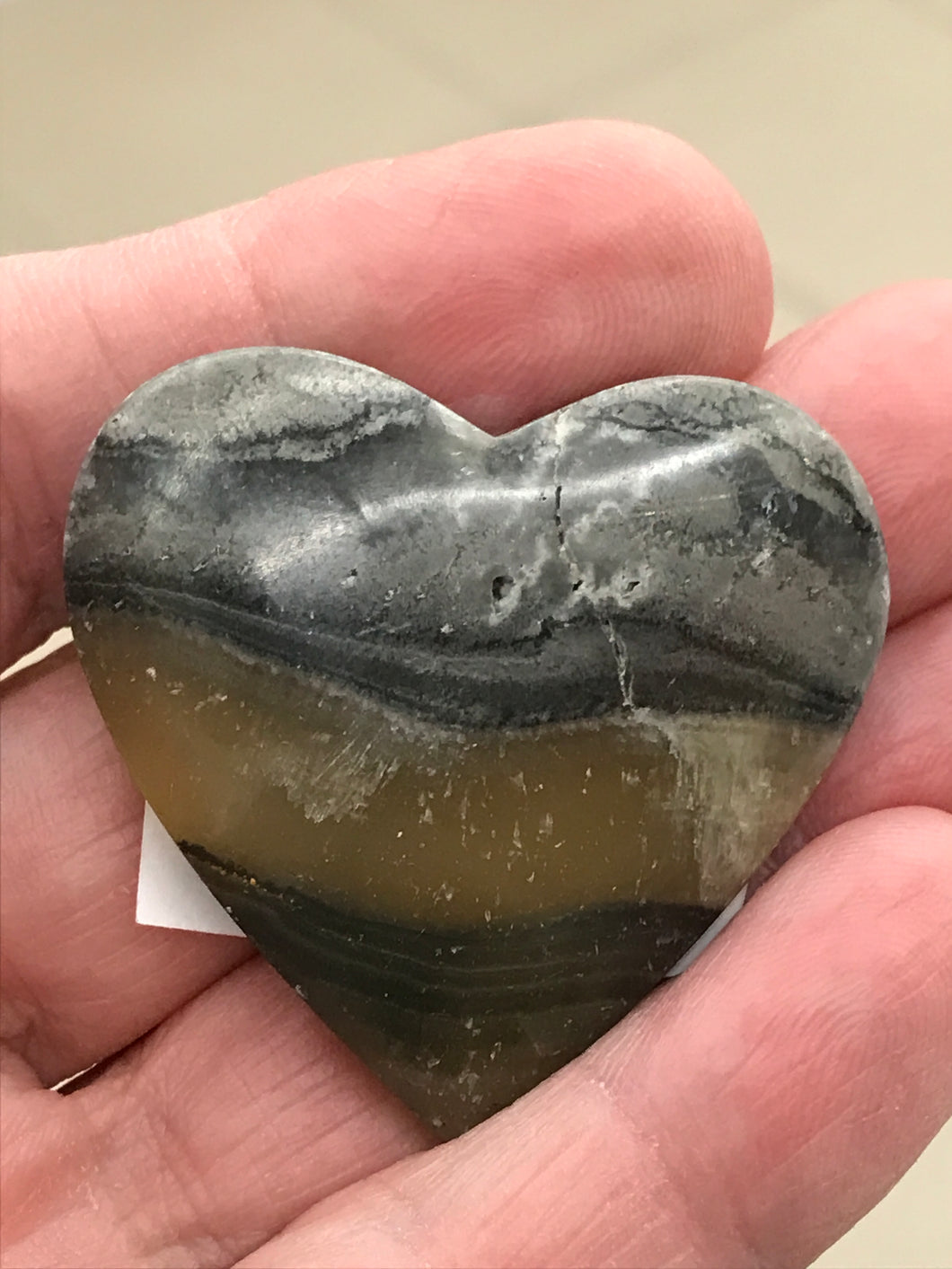 BLUE ONYX HEART CABOCHON