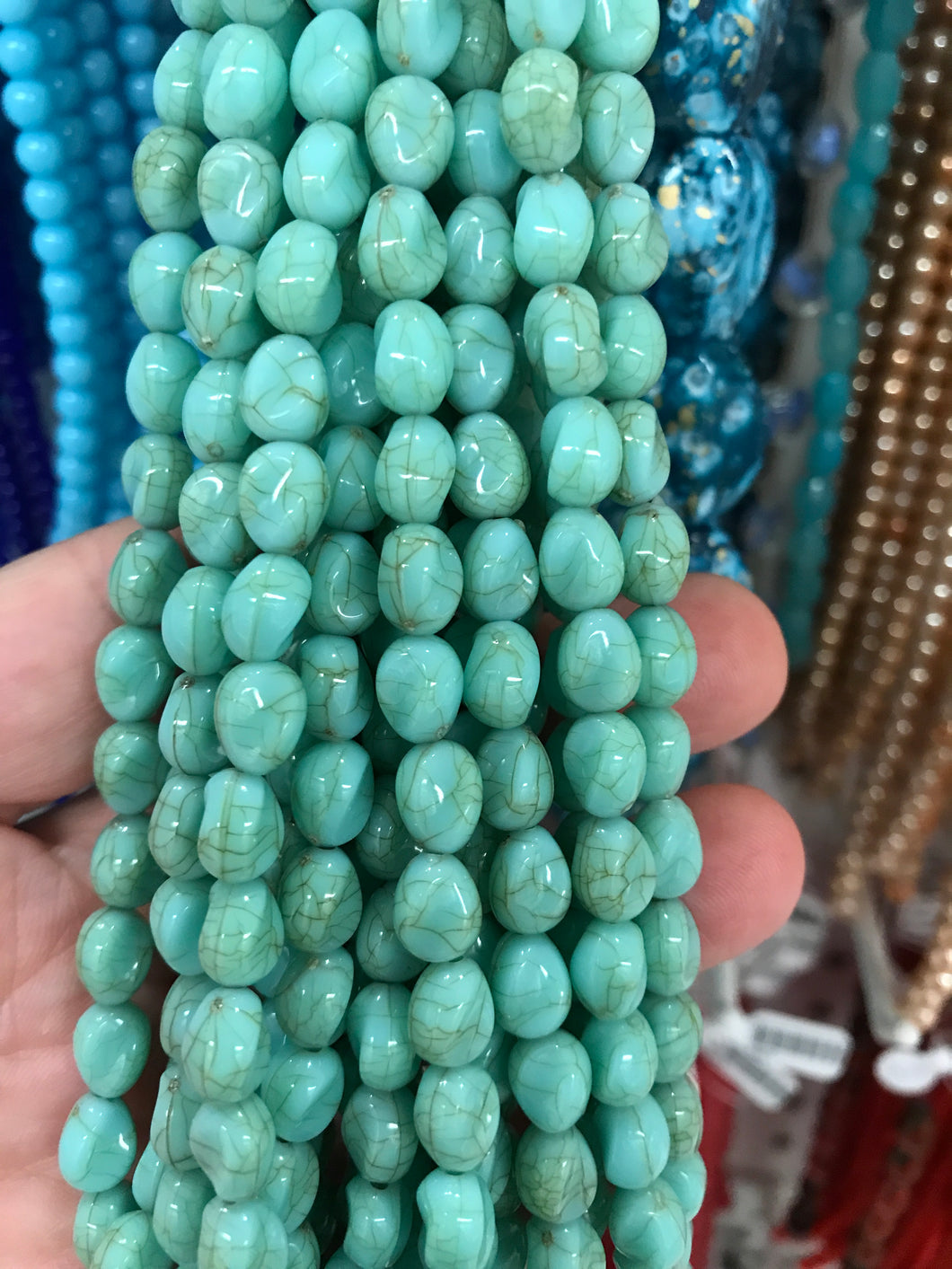 BEAD ACRYLIC TURQUOISE