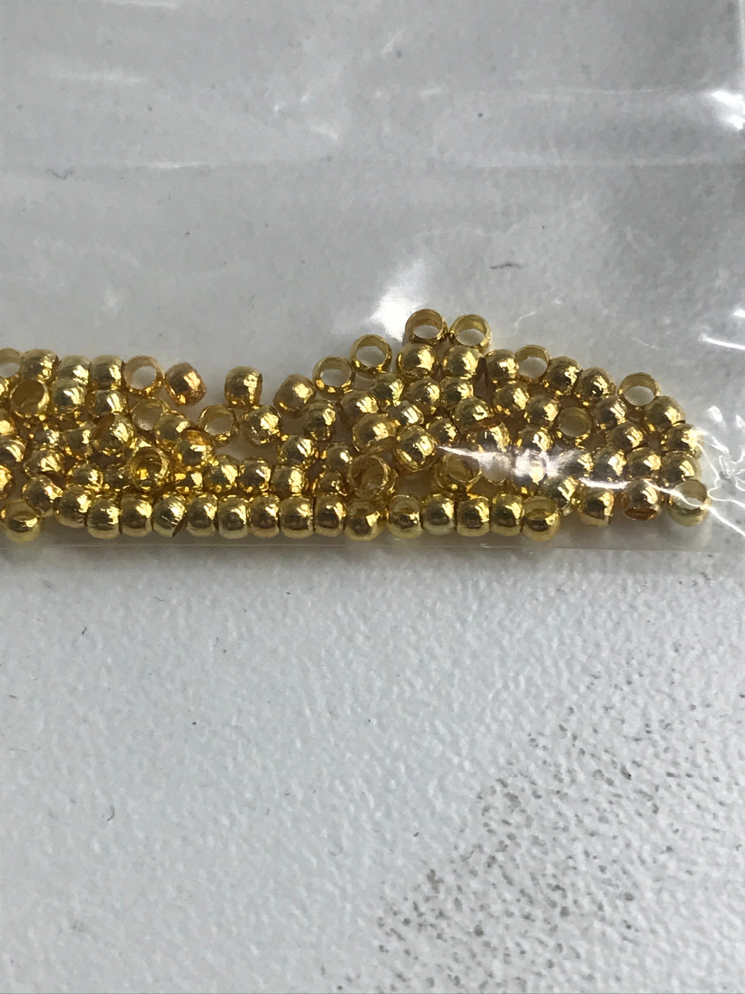 BRASS ROUND CRIMP BEAD