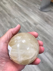 HONEY CALCITE SPHERE