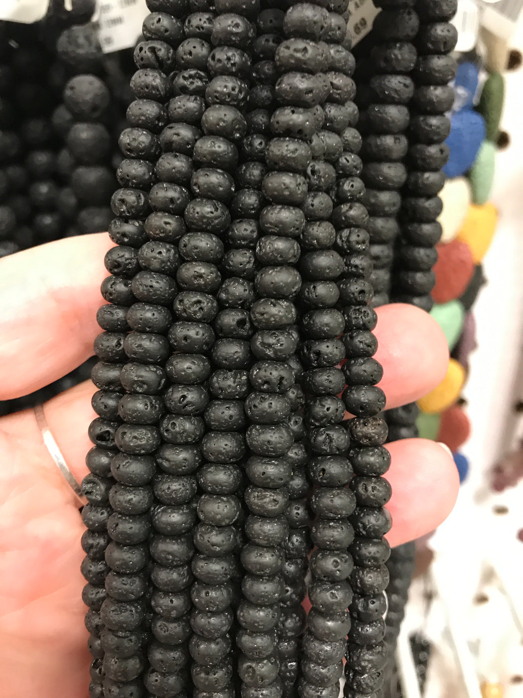 LAVA ABACUS BEAD