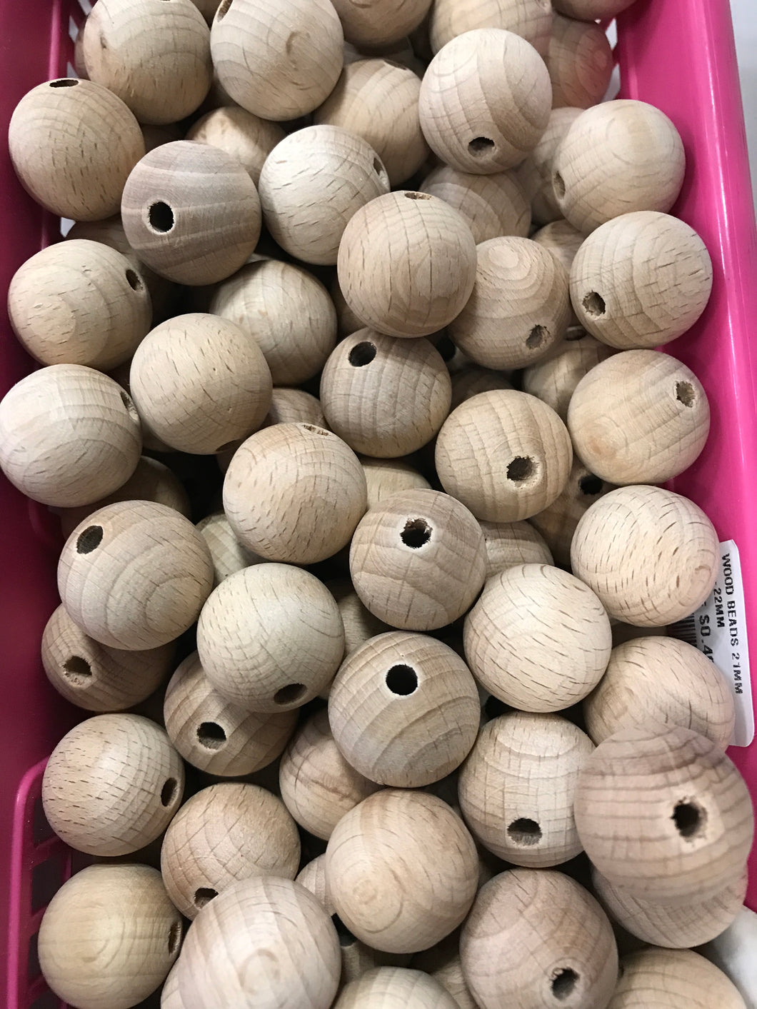 WOOD BEADS 21MM