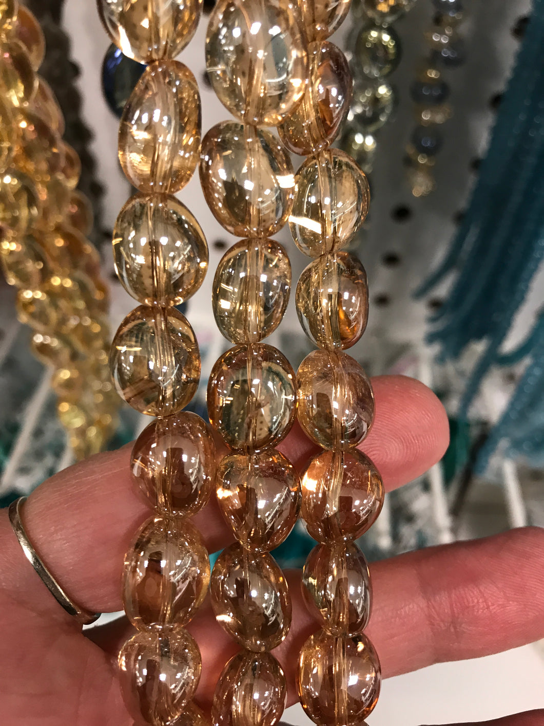 GOLD AURA QUARTZ NUGGETS
